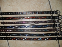 Ornate Collars/Silver swarovski crystal collar 5/8"